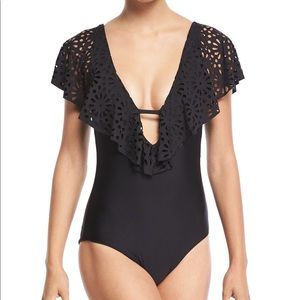 Luxe by Lisa Vogel Aphrodite Eyelet One Piece